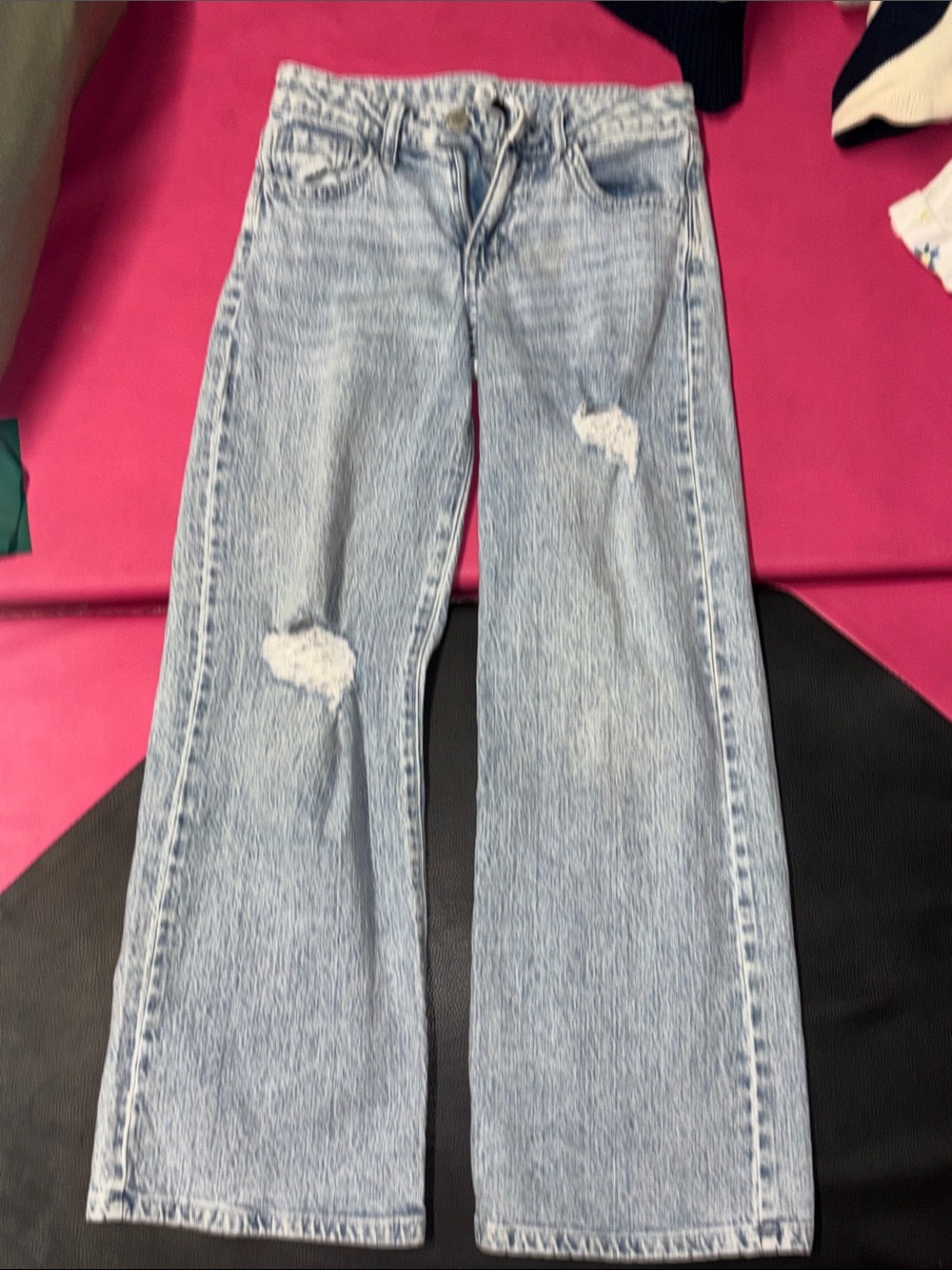 art class Light Blue Distressed Straight-Leg Jeans